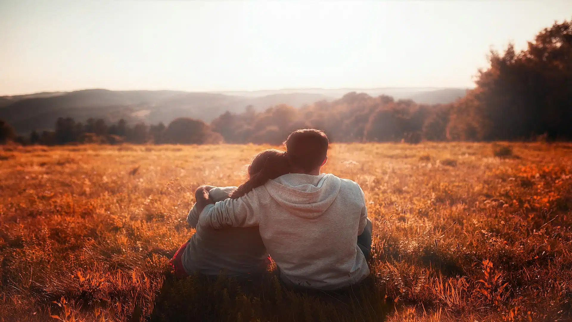 couple sitting quietly together