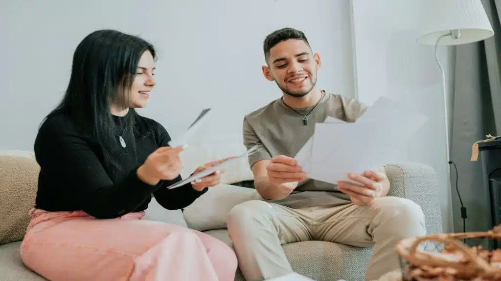 couple discussing decision together