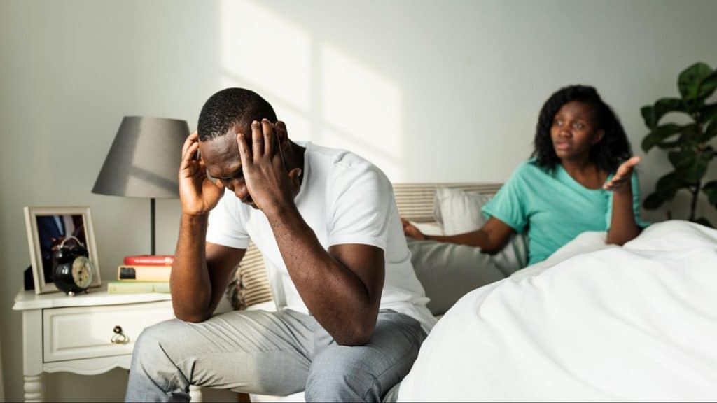 A man not listening to woman