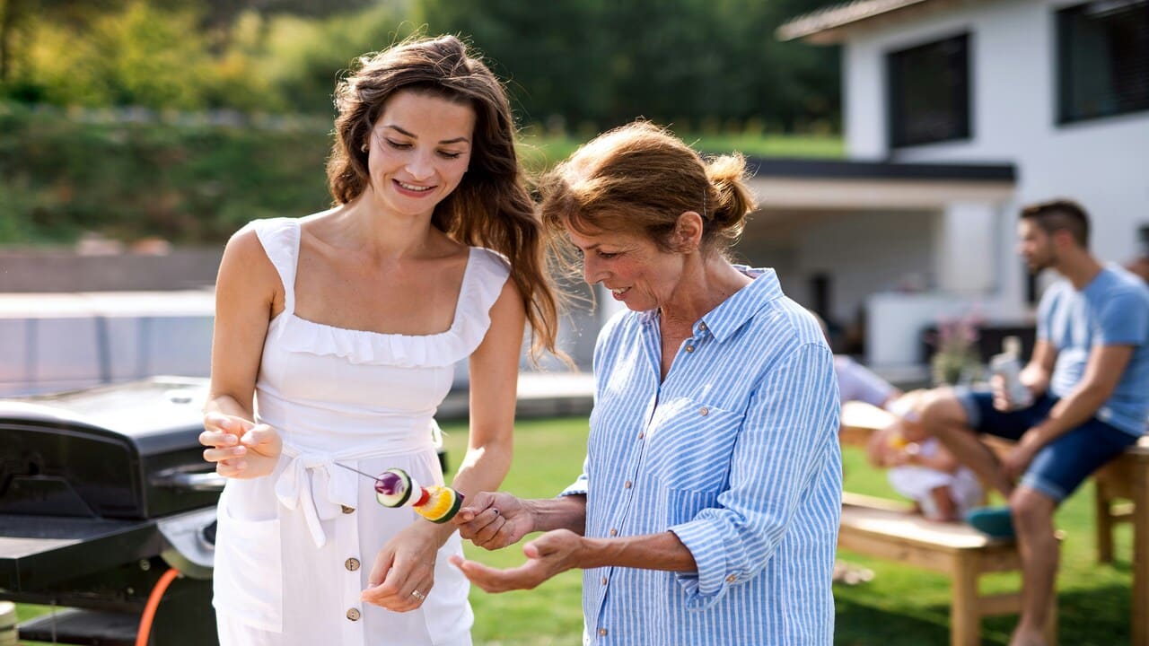 A woman with her mother-in-law