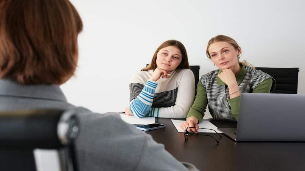person thinking before speaking