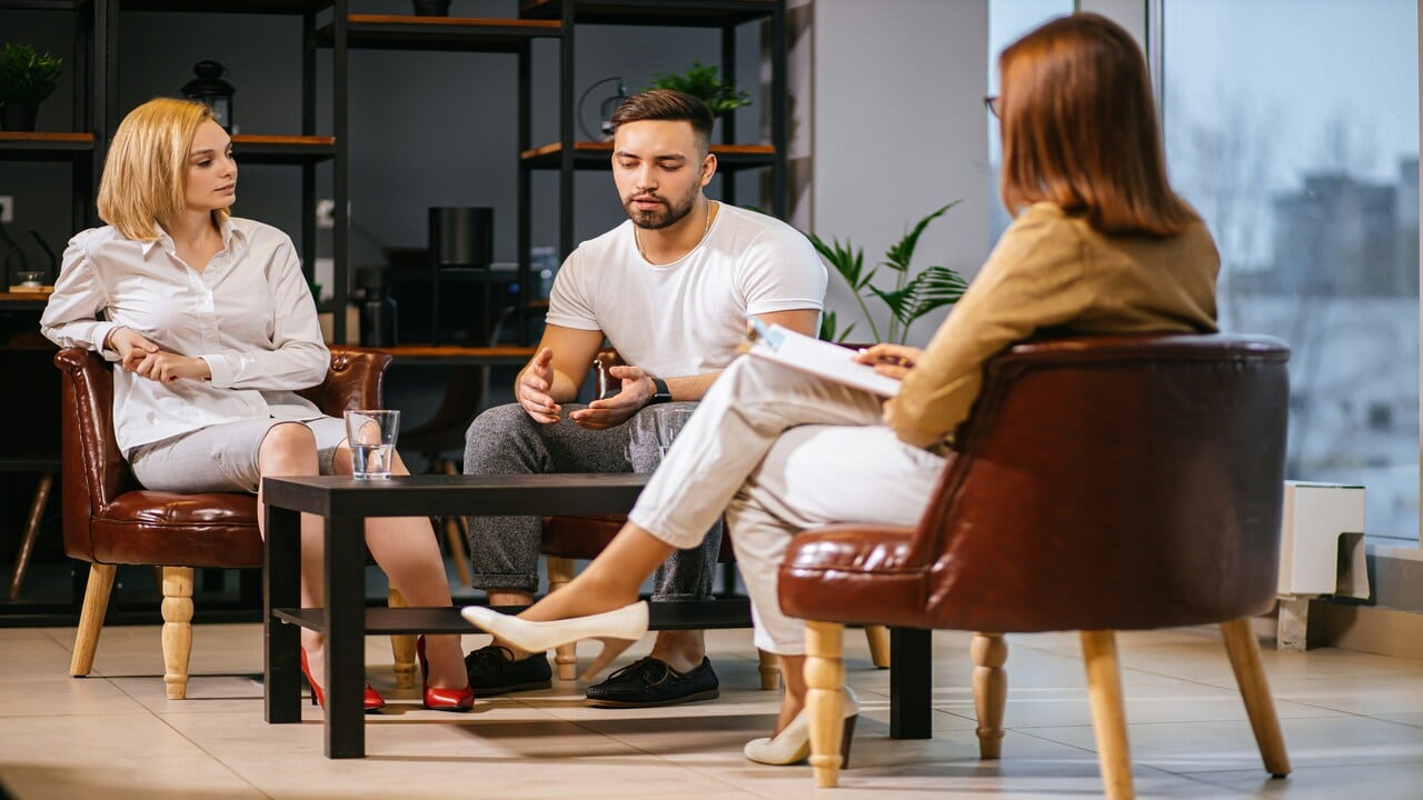 A couple in therapy