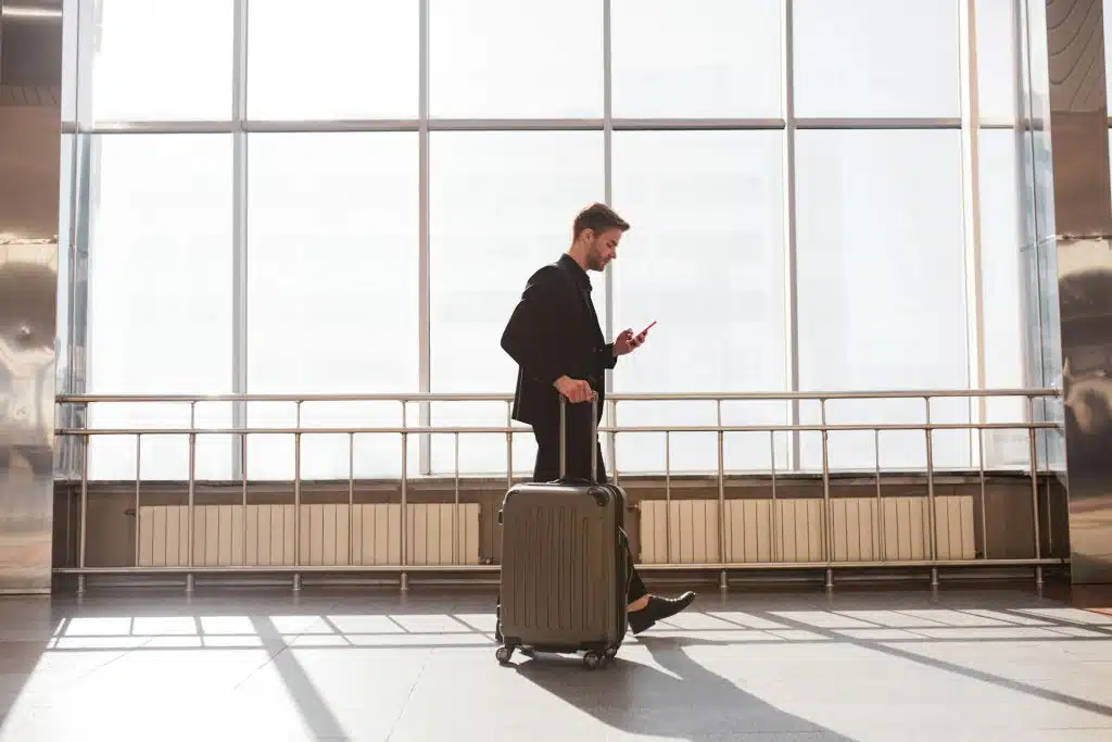 man airport business travel