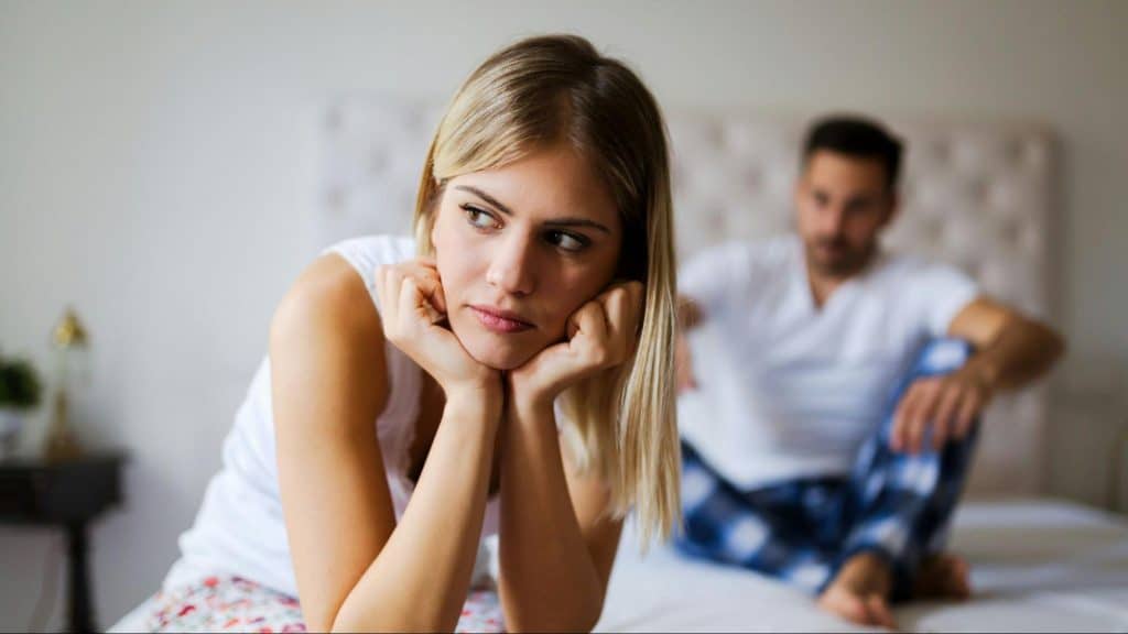 Woman feeling anxious