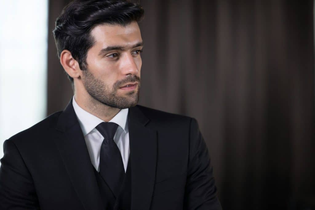 grounded confident man portrait