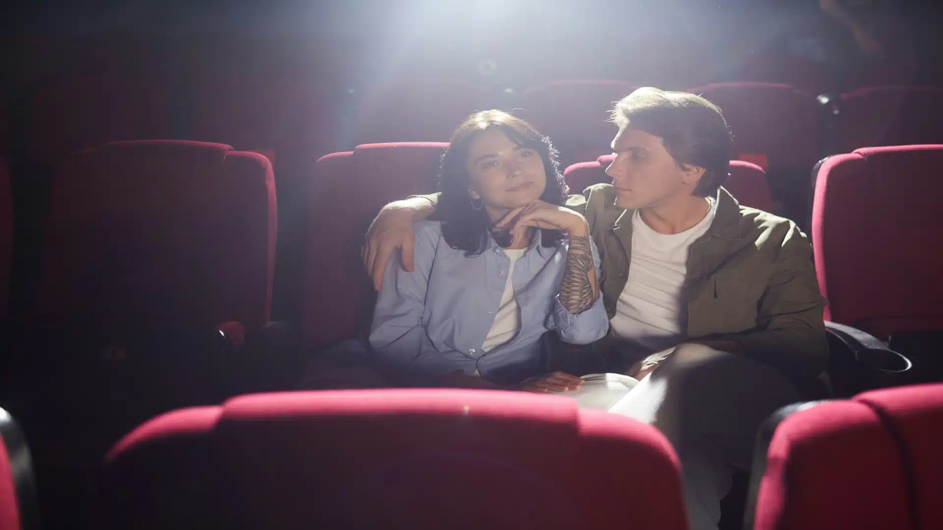 couple sitting closely together