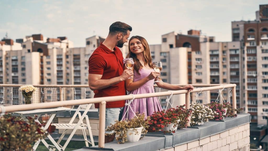 couple enjoying time together