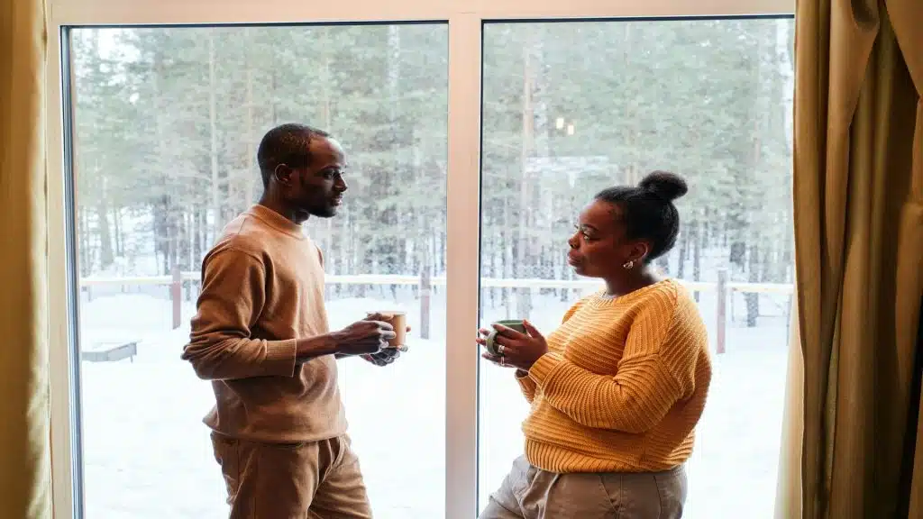 couple talking seriously