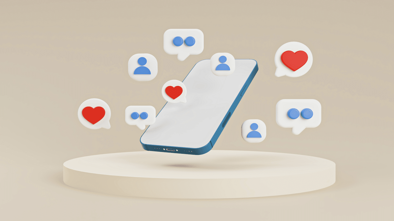 A photo depicting social media