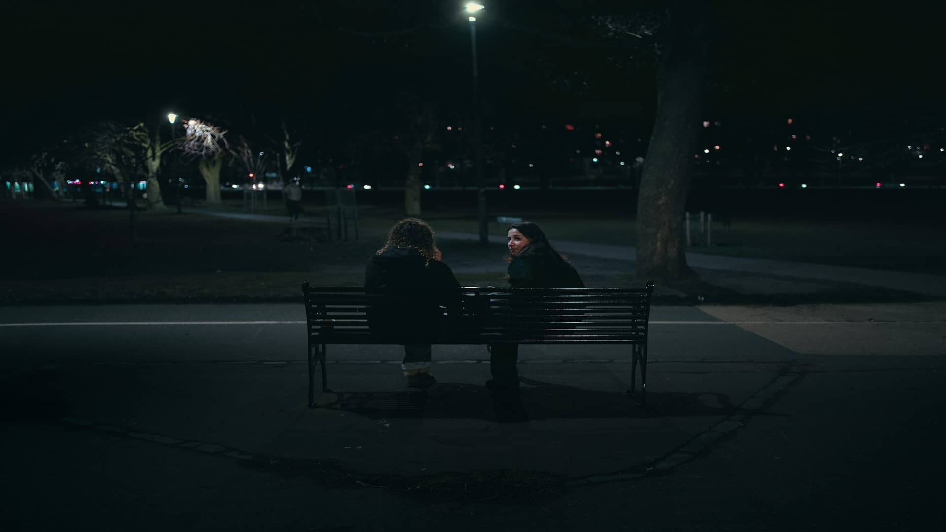 couple sitting apart after disagreement