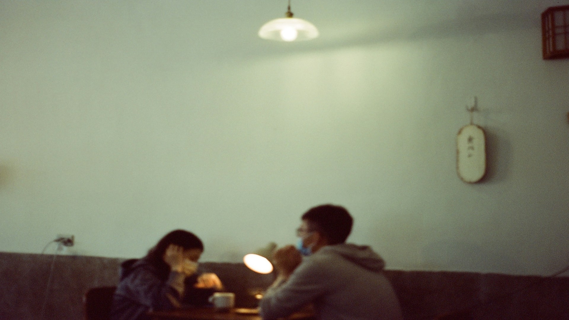 couple having serious discussion indoors