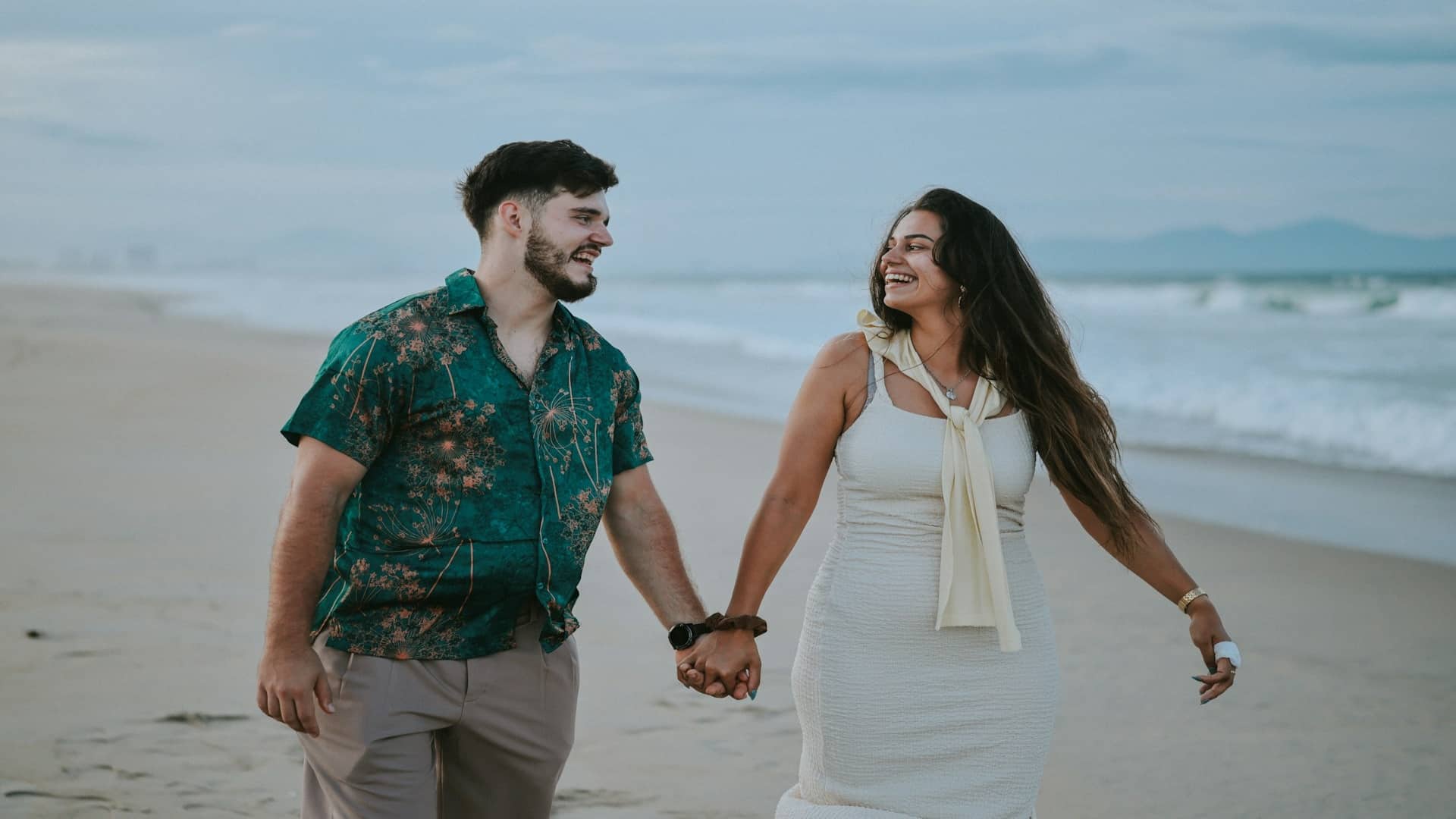 couple walking together outdoors
