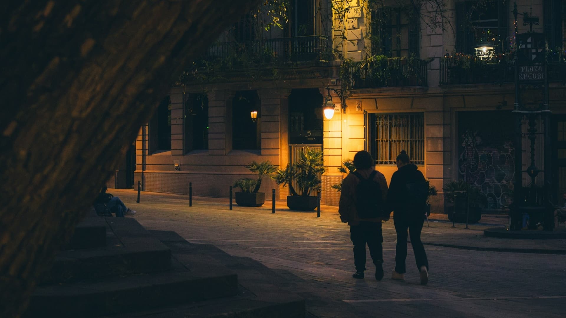 couple walking together calmly