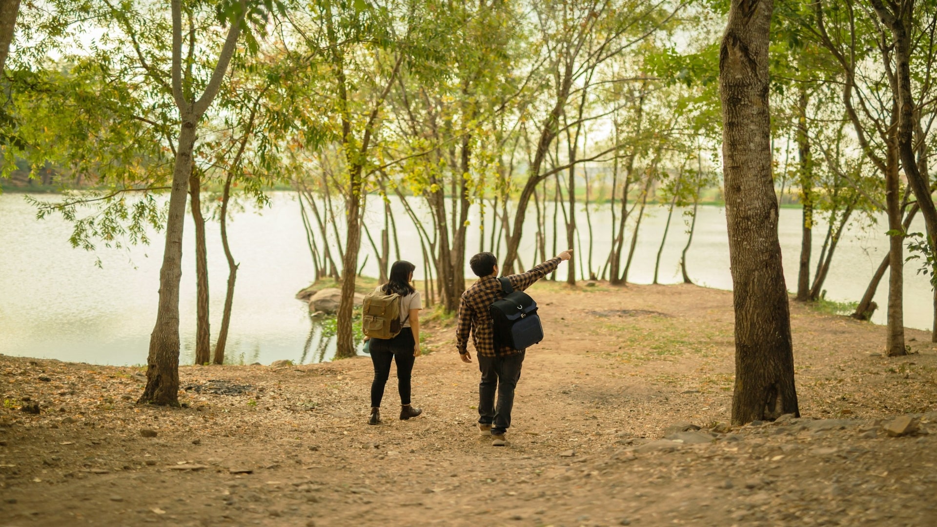 couple walking together peacefully