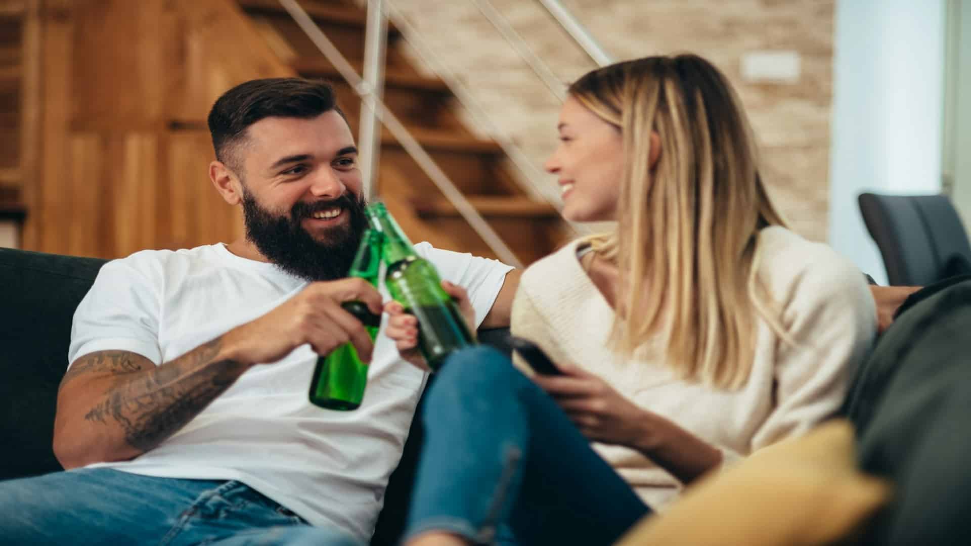 couple spending relaxed time together