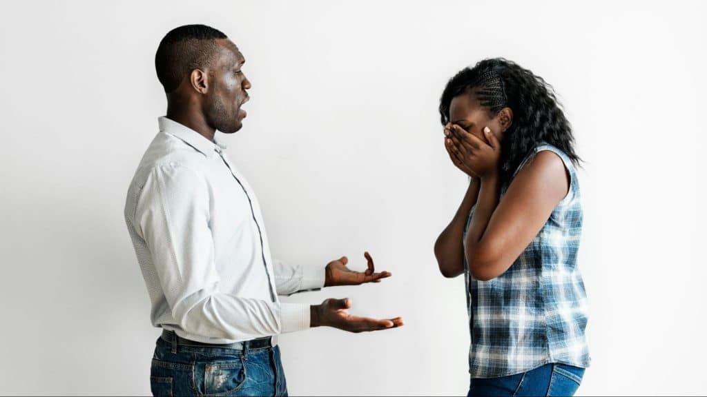 A man asking a woman 