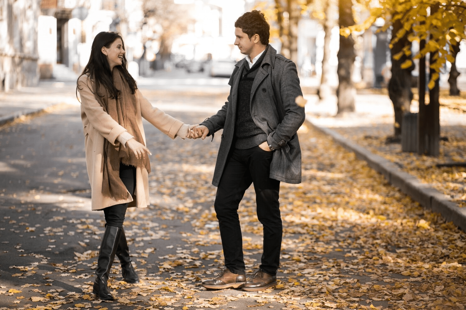 A man and a woman together