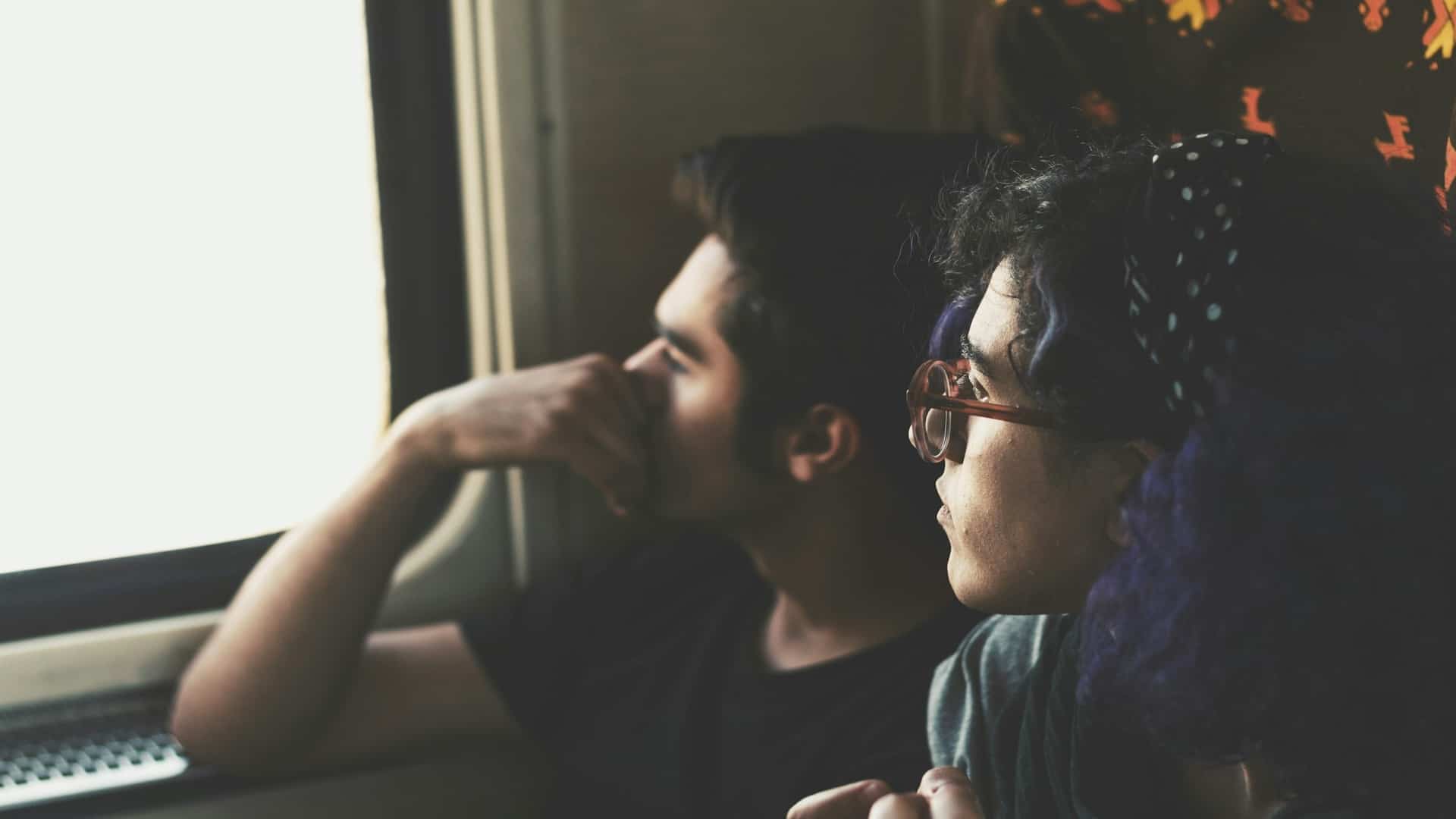 couple sharing quiet moment together
