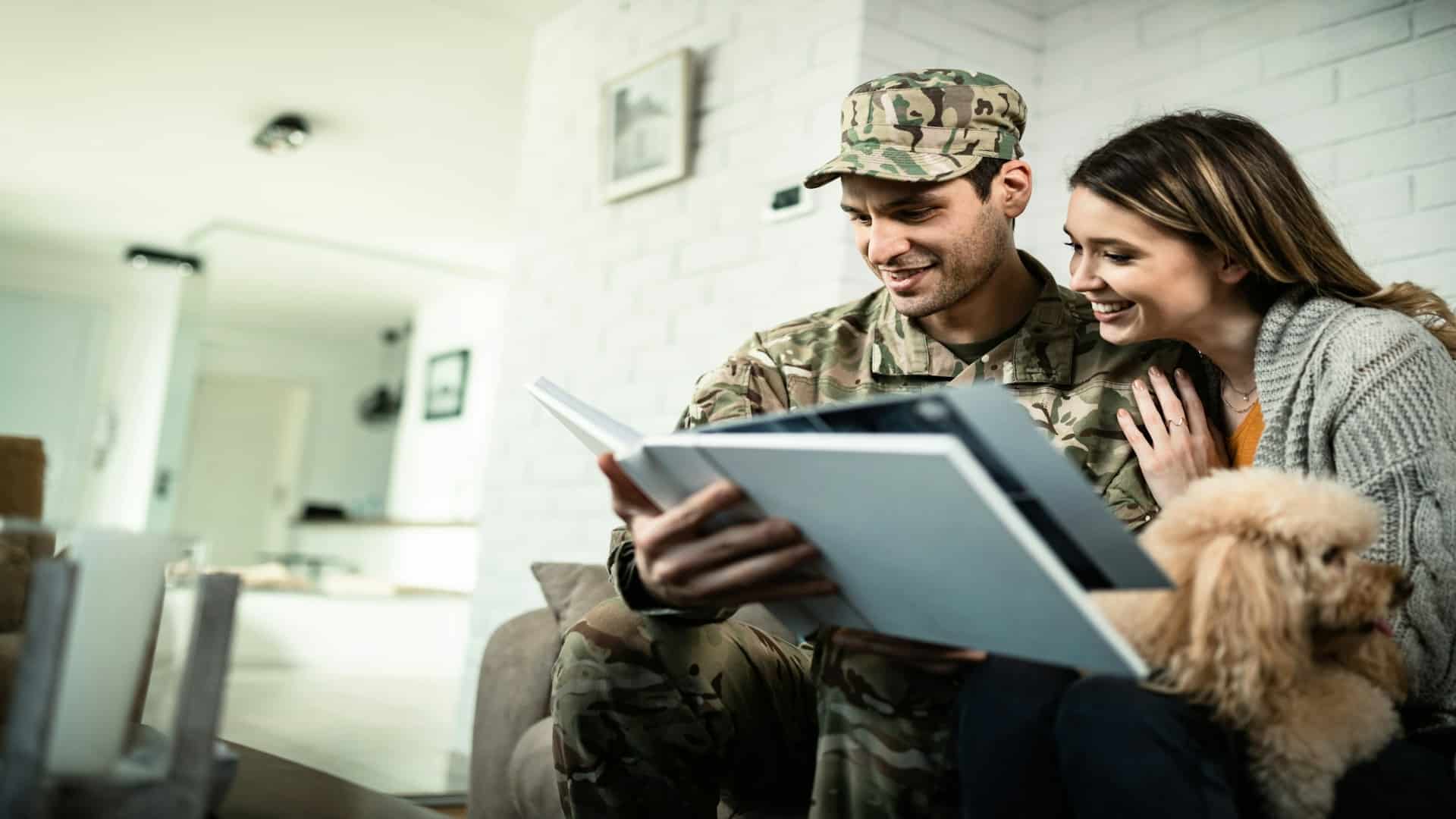 woman surprising partner with small gesture