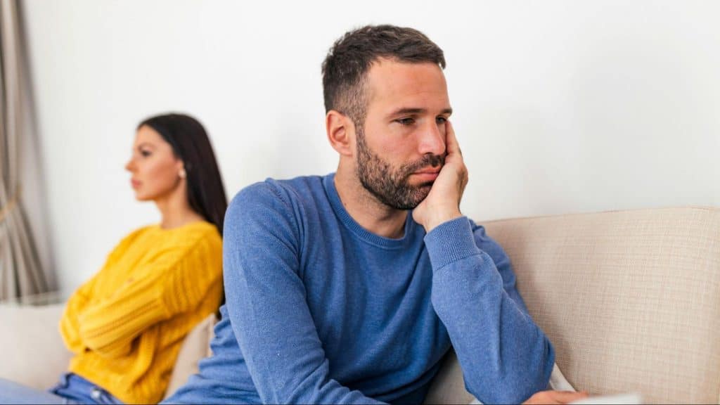 A man is thinking about a woman’s behavior 