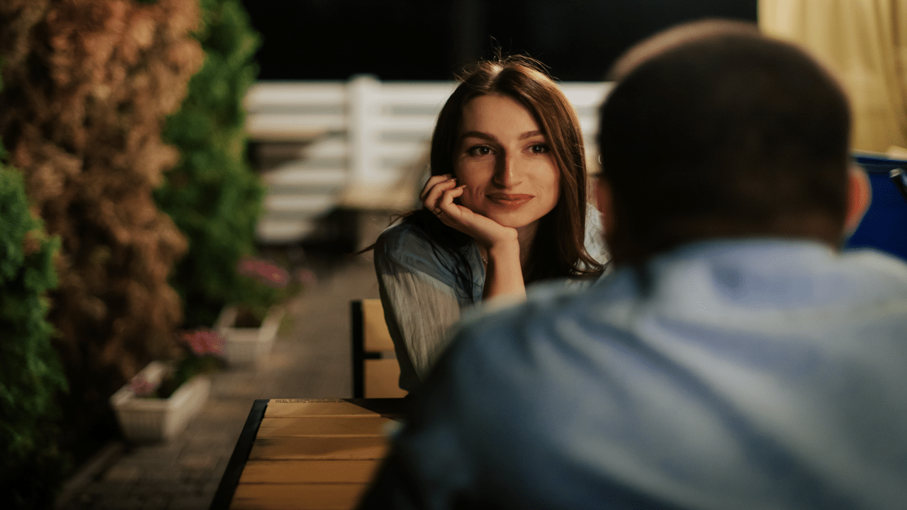 A couple on a date