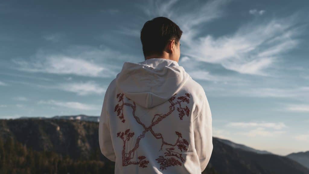 man looking distant