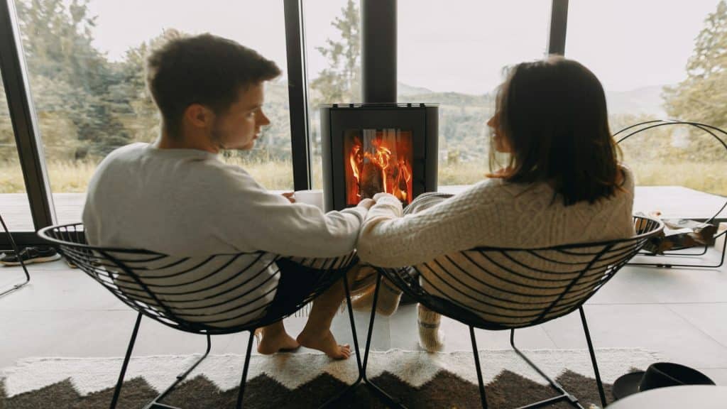 couple talking openly at home