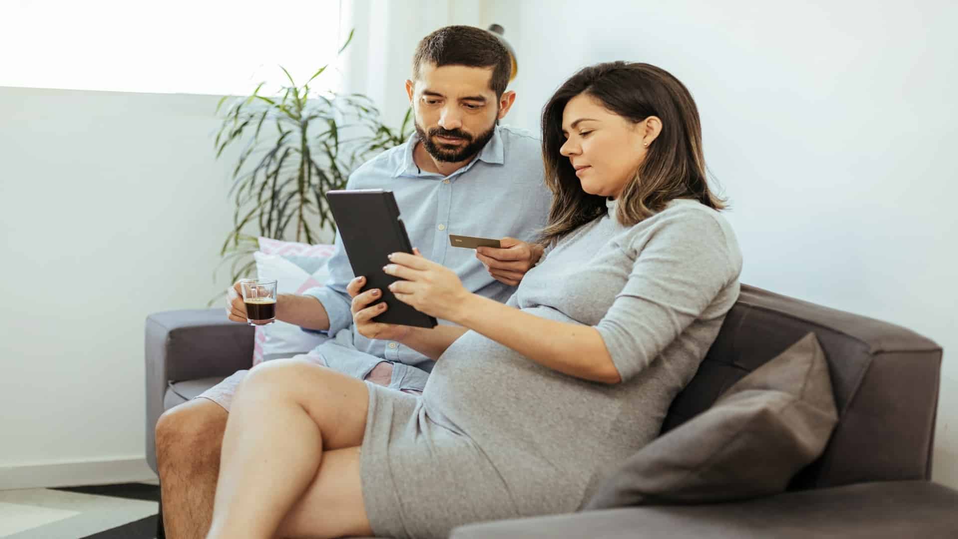 couple having serious conversation indoors