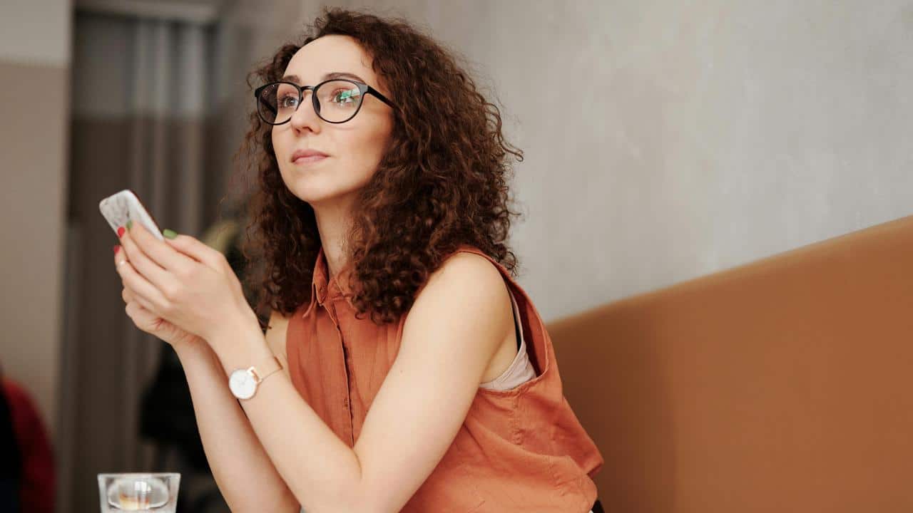 A person holding a smartphone