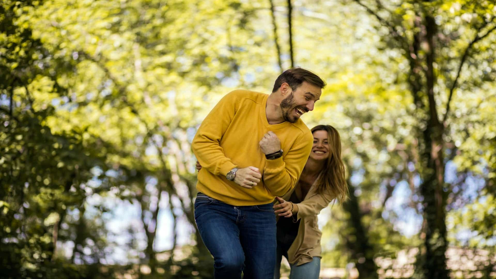 couple walking together outdoors