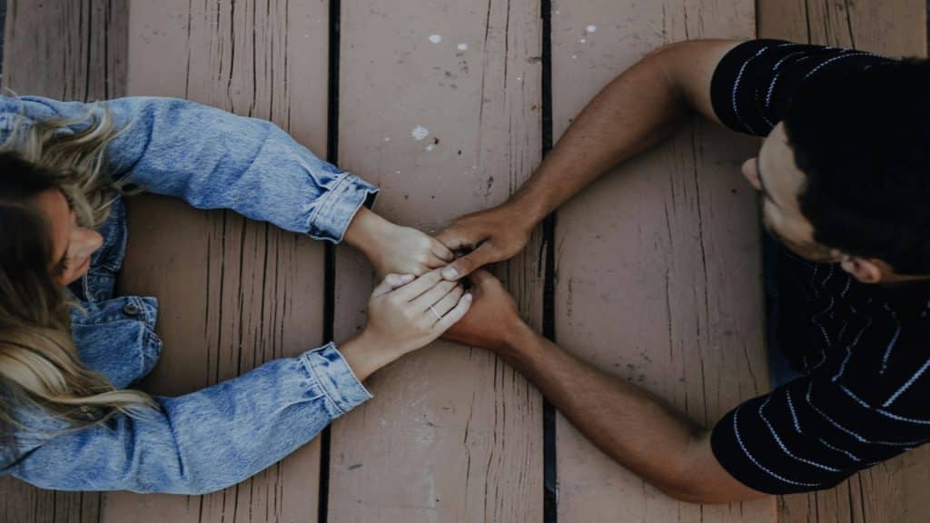 couple facing challenge together