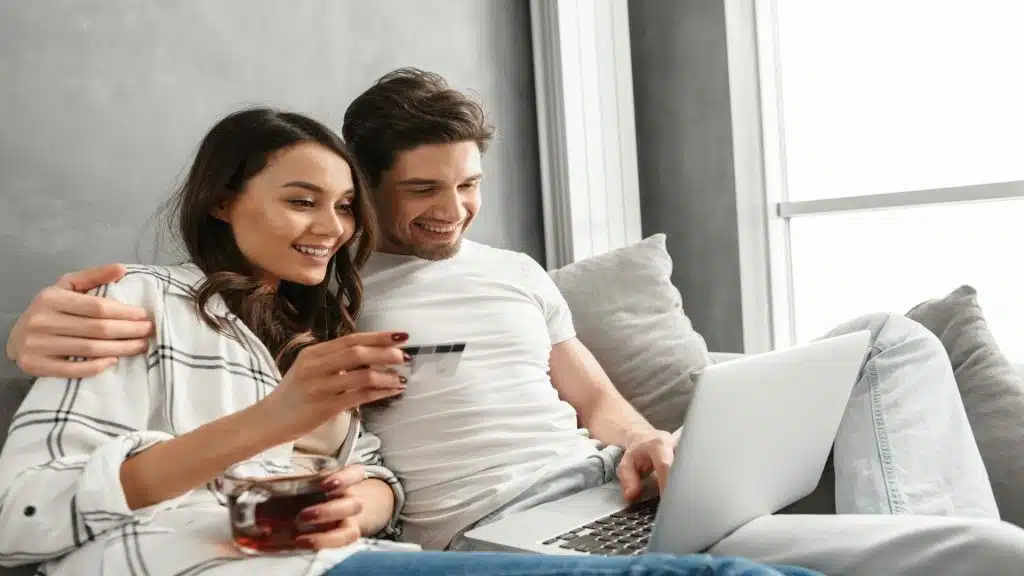 couple spending time at home