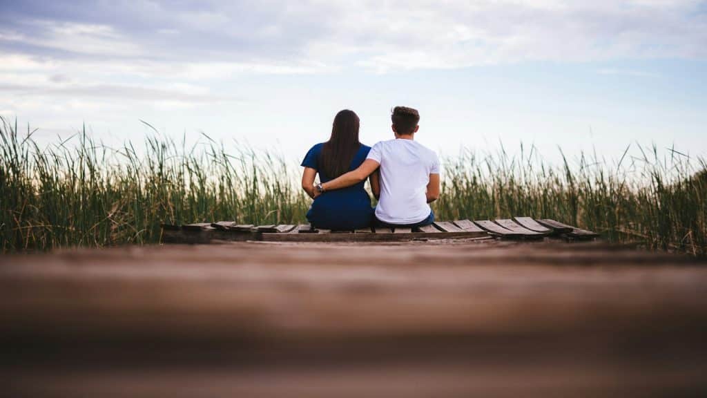 couple sitting quietly