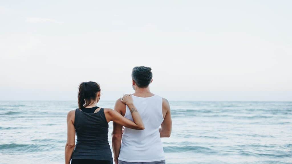 couple discussing future with uncertainty
