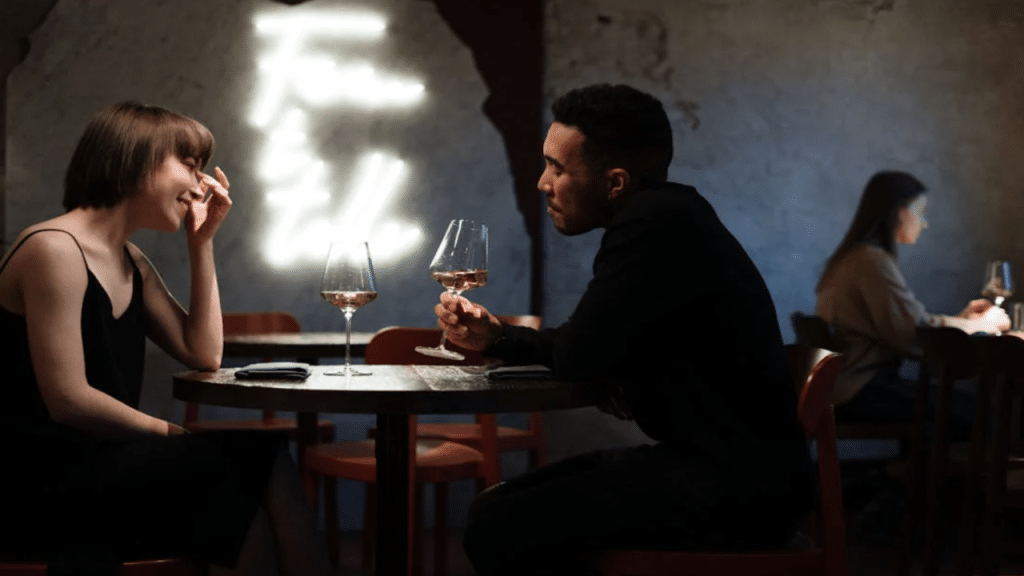 A couple on a date