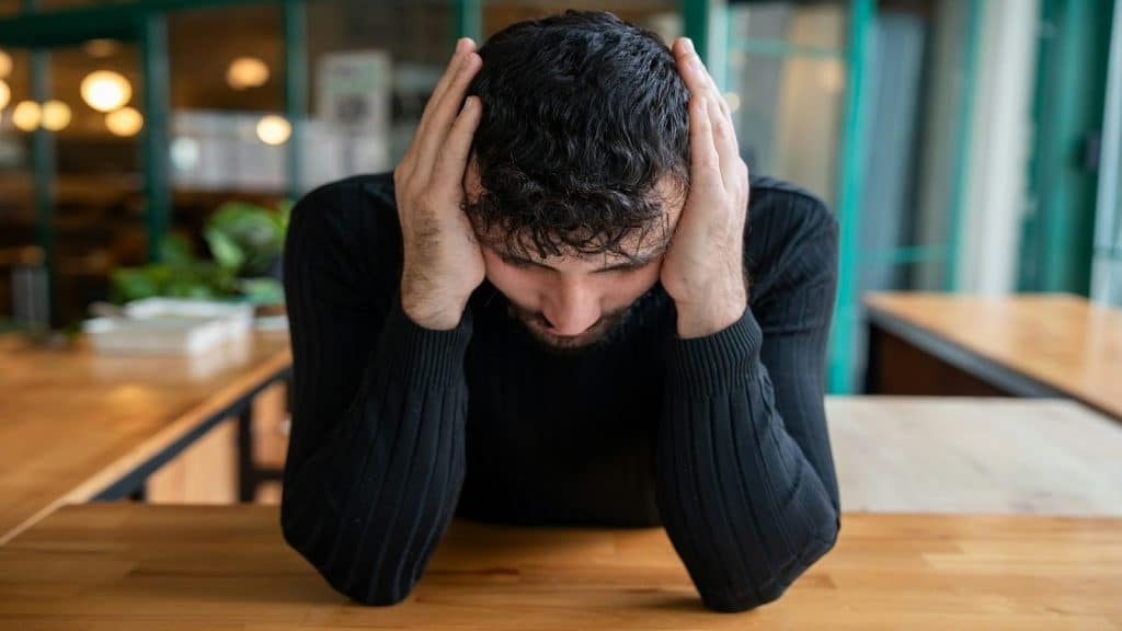 person feeling pressure from a big decision