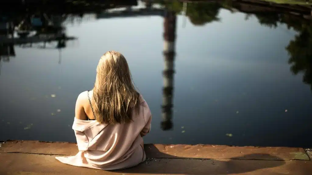 person reflecting on past relationships