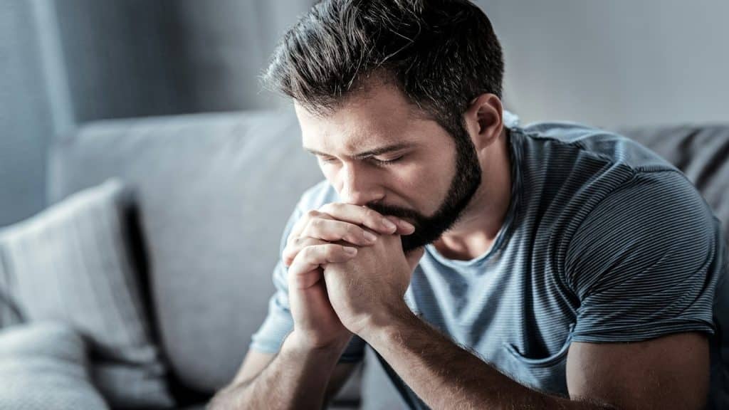 man feeling clarity