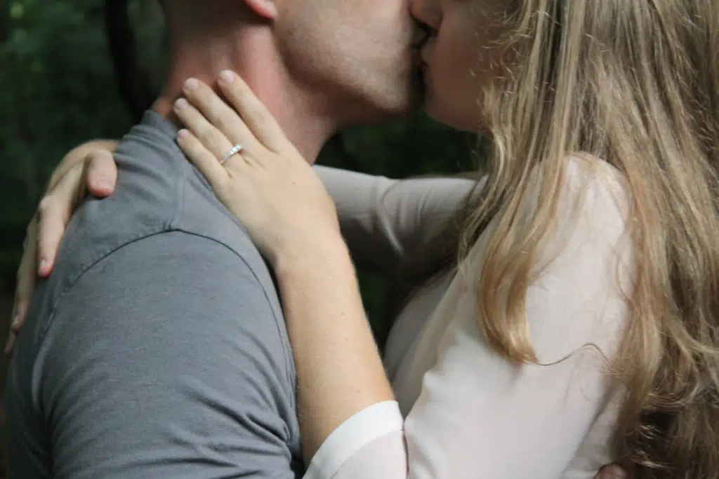 A couple being intimate