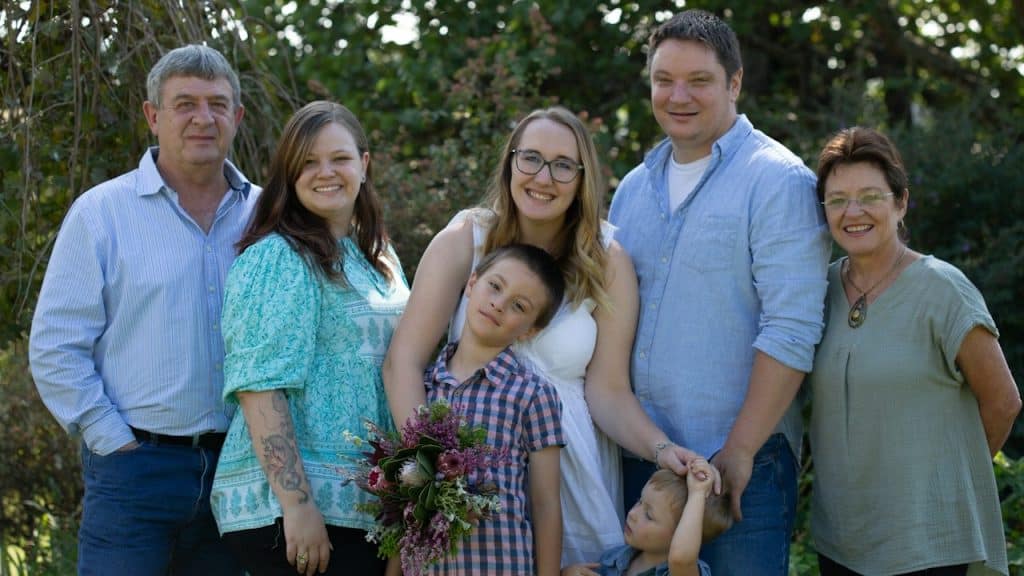 A family group photo