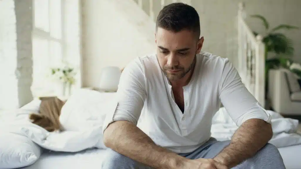 man feeling disconnected