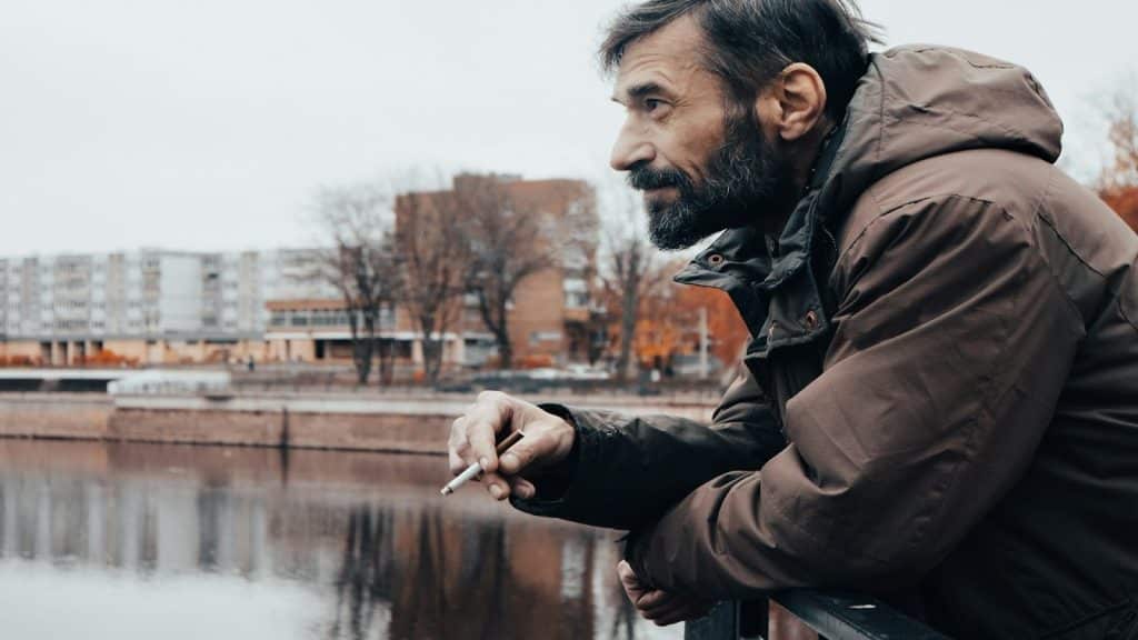 man reflecting on concerns