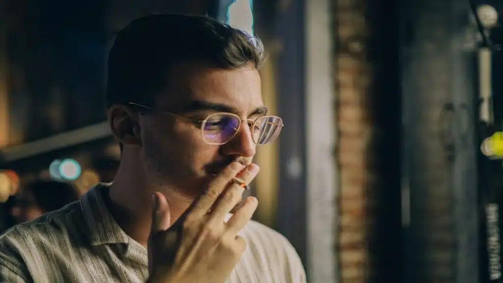 man noticing subtle details