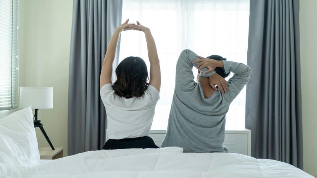 couple in repetitive routine
