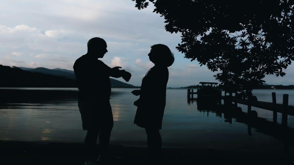 couple together but distant