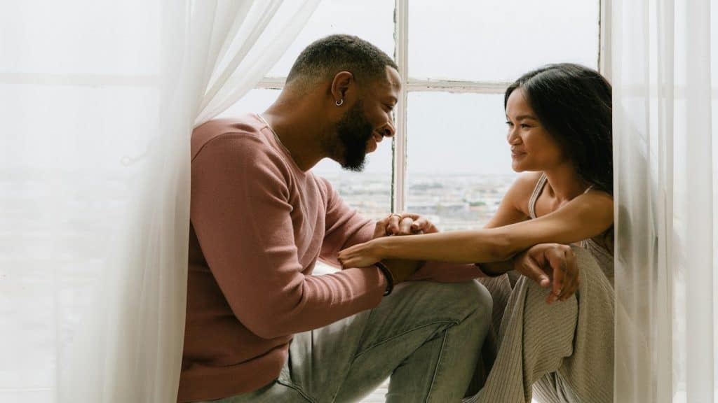 couple trying to reconnect
