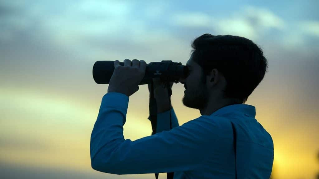 person observing change