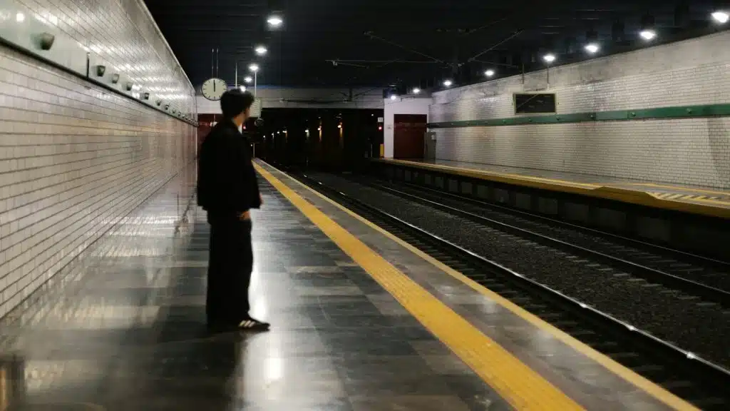 person reflecting alone