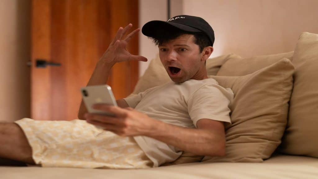 man replying but not initiating