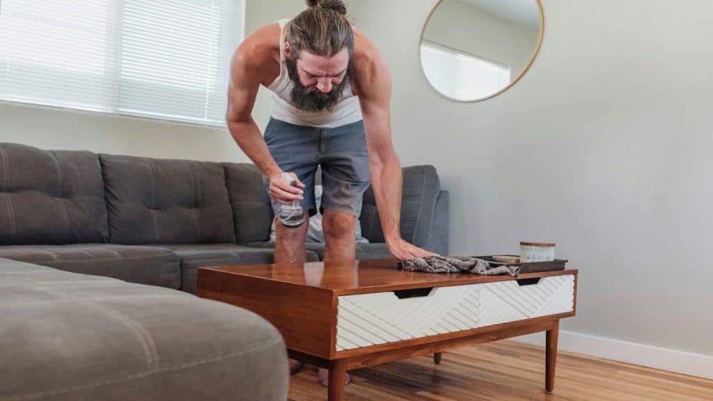 man maintaining minimal effort